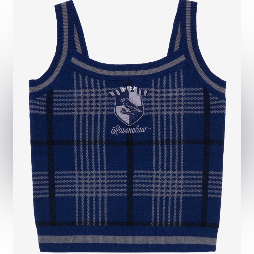 Harry Potter Ravenclaw Plaid Knit Tank Top Boxlunch Exclusive‎ Hot Topic